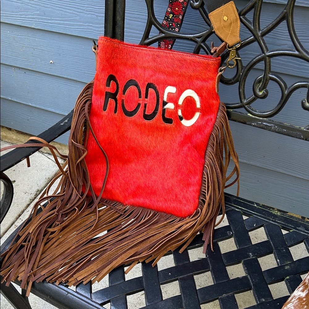 American Darling Red and Brown Rodeo Crossbody Bag
